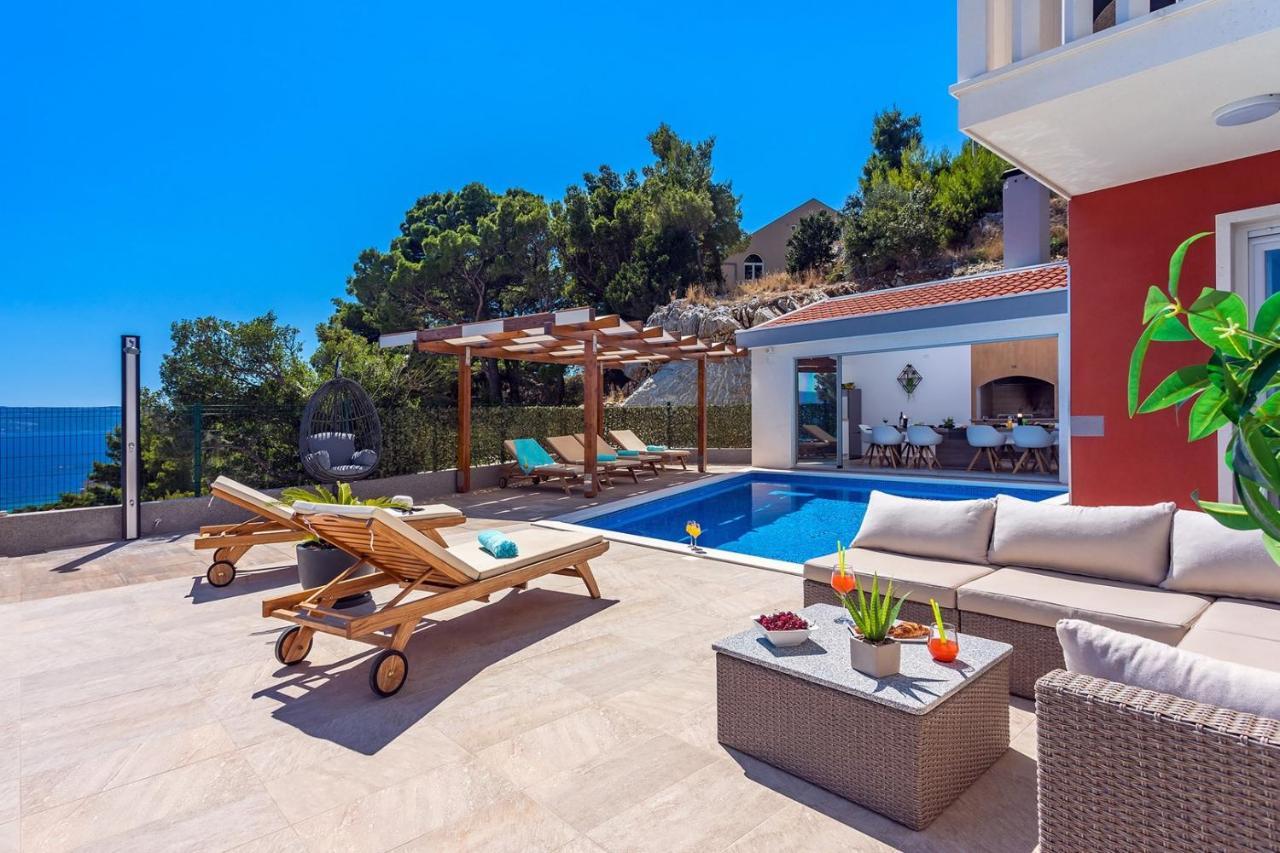 Villa Matan - Only 200M From The Sandy Beaches, Private 28M2 Pool Omiš Esterno foto